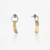 Clearance Pendientes Oro Y Plata Posid Nia 24Mm