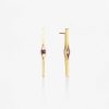 New Pendientes Oro Con Zafiro Rosa Wennick-Lef Vre 0,74Ct