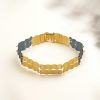 Clearance Pulsera Oro Y Titanio Aigua 2 Tiras 18Cm