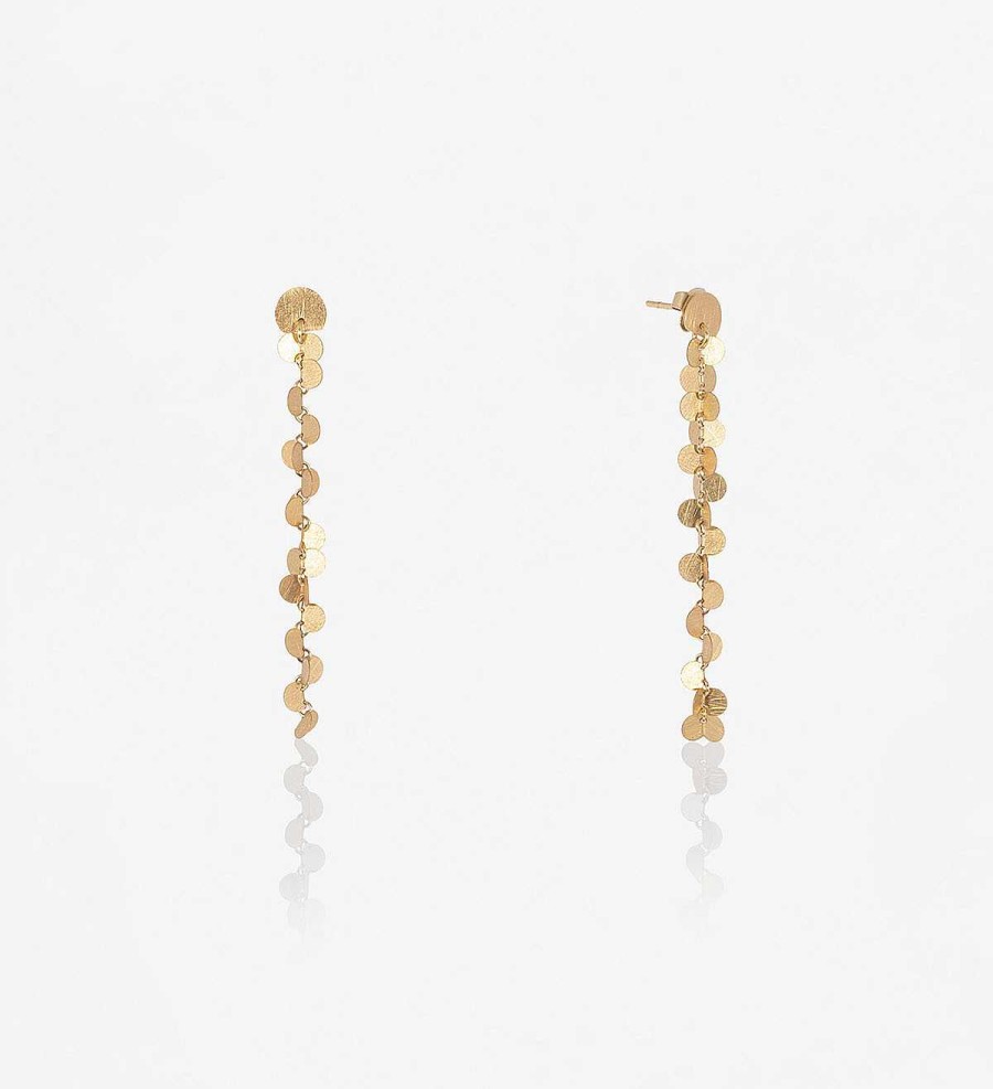 Clearance Pendientes Oro Papallones 70Mm