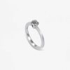 New Solitario Oro Blanco Con Diamante 0,61Ct Vs1 F