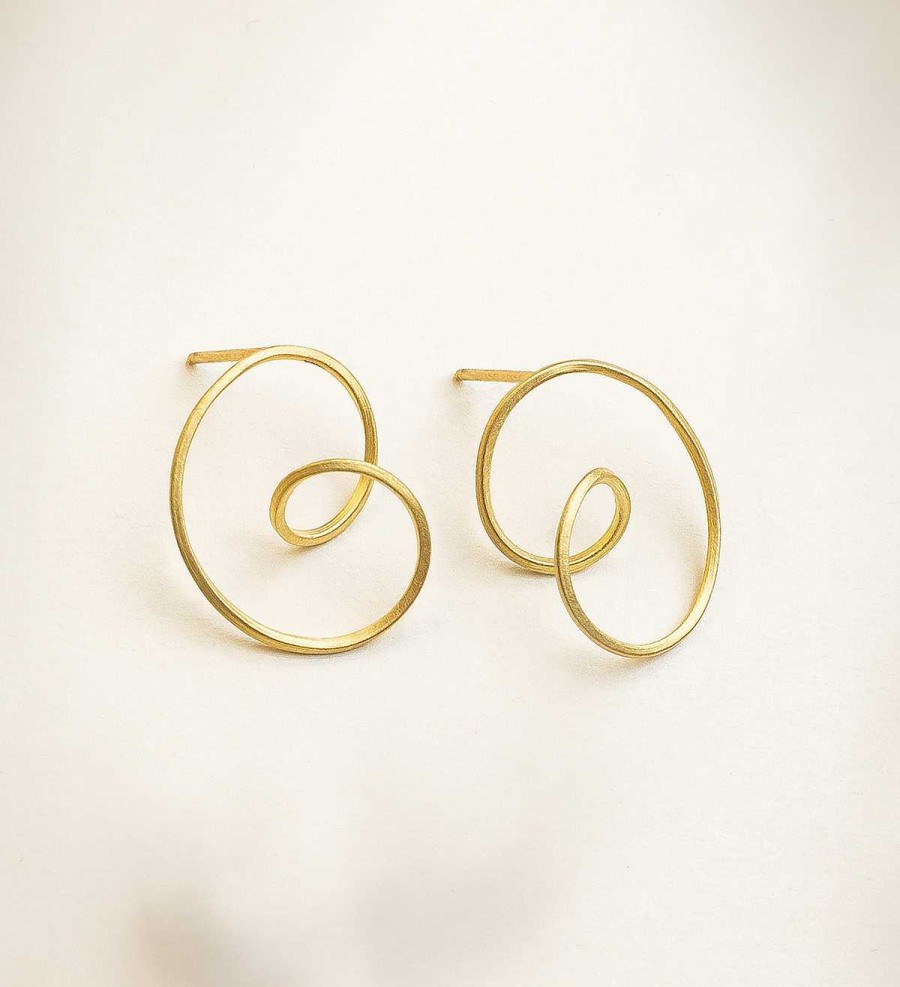 Wholesale Pendientes Oro Gargot 1 Motivo 20Mm