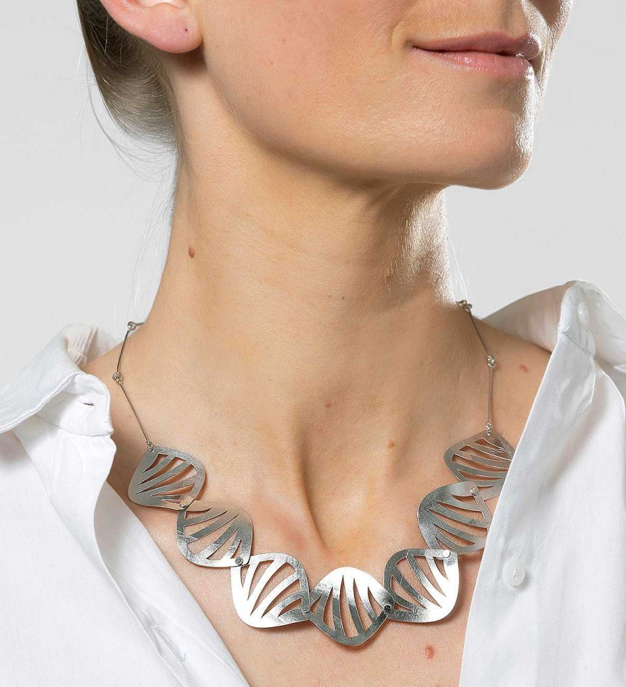 Clearance Collar Plata Jungle 45Cm