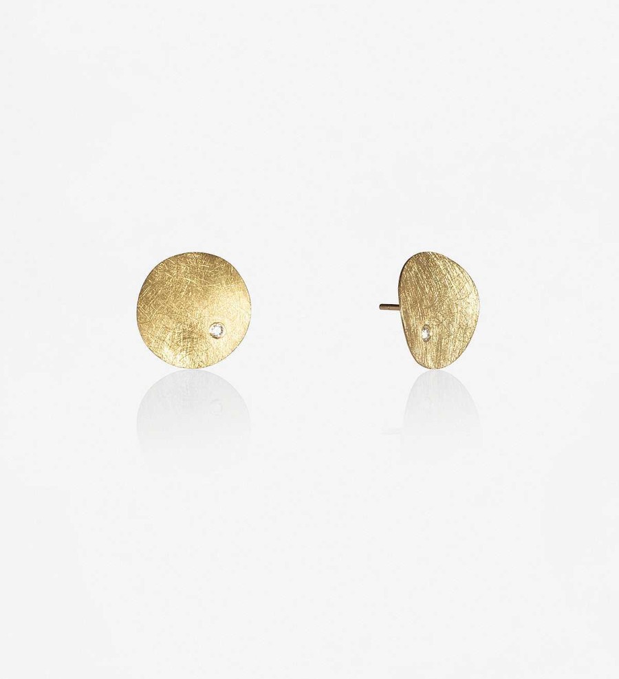 Online Pendientes Oro Xips 15Mm Con Diamantes 0.05Ct