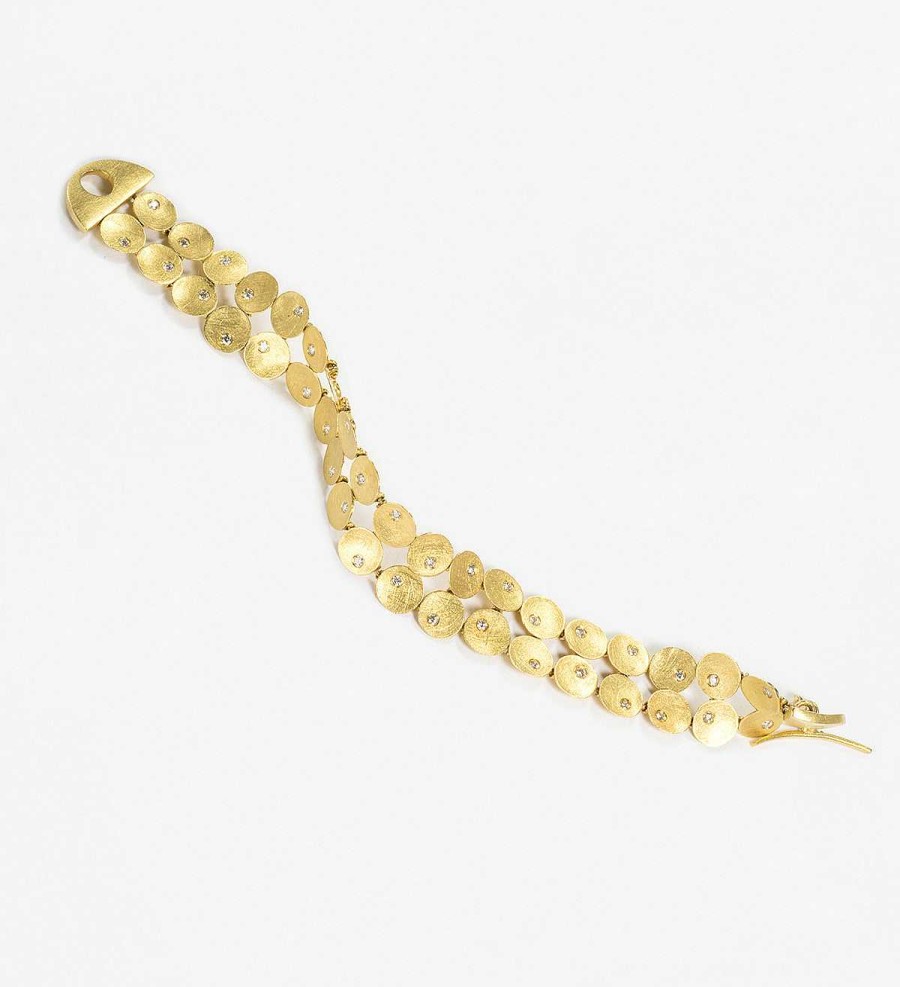 Best Pulsera Fl Oro Con 38 Diamantes 0.95Ct