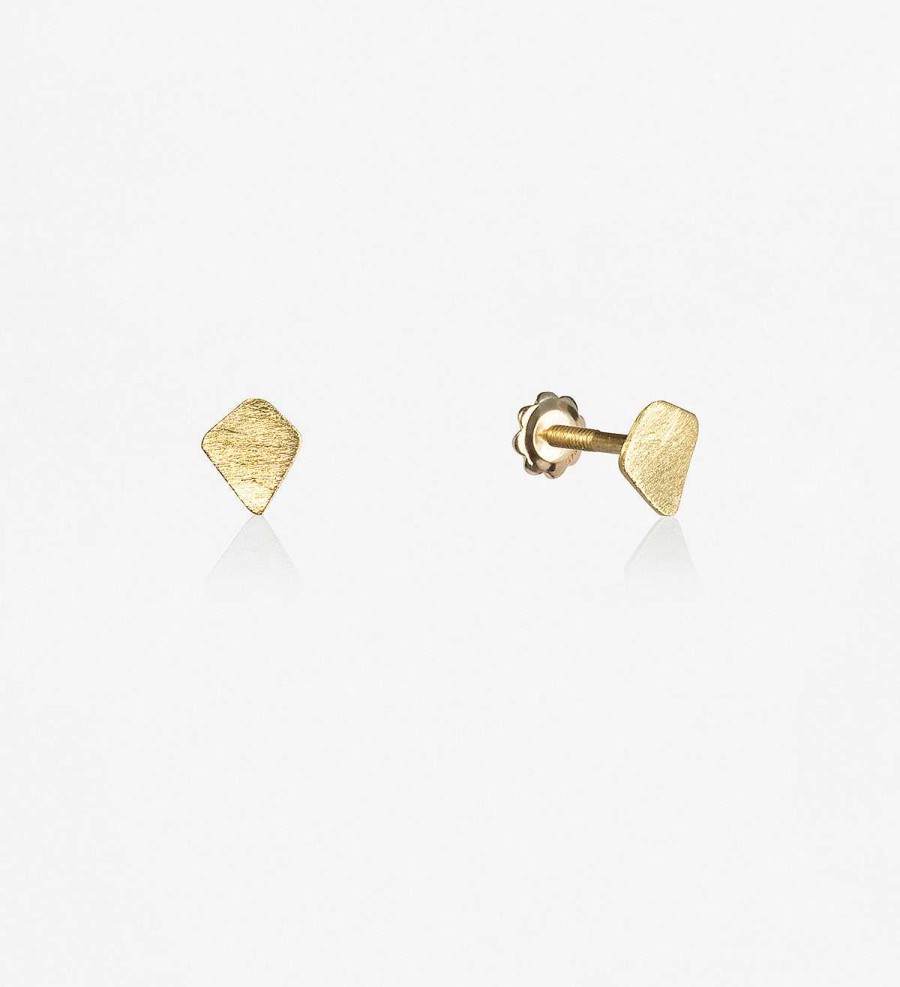 Hot Pendientes Oro Aire 4Mm