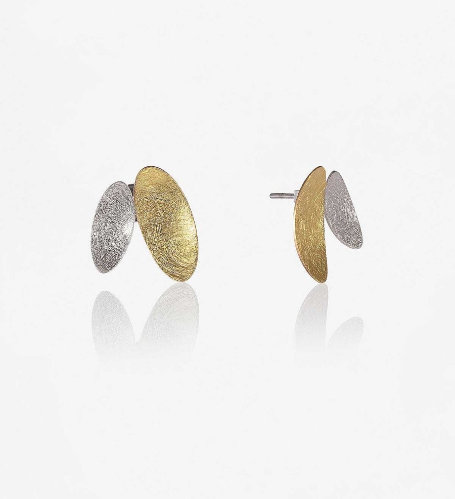 Best Pendientes Oro Y Plata Samoa 20Mm