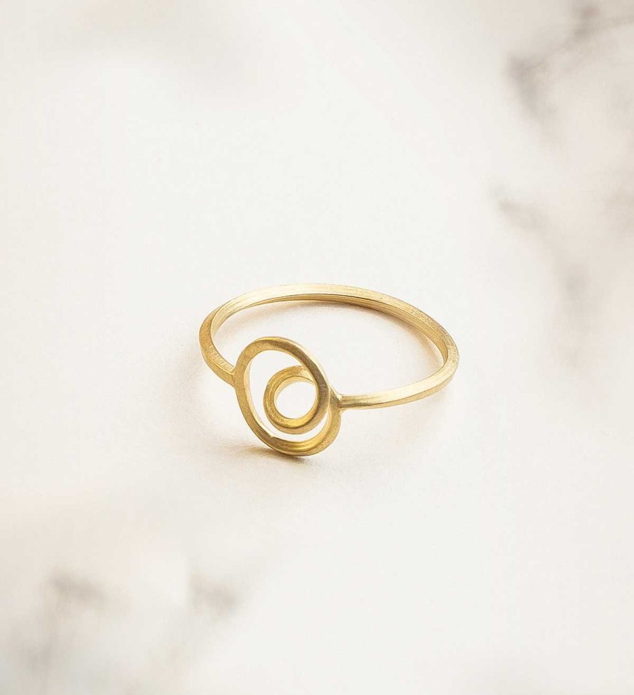 New Anillo Oro De 18Q Gargot 10Mm