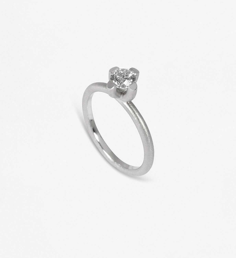 Clearance Solitario Oro Blanco Con Diamante 0,46Ct Vs2 G