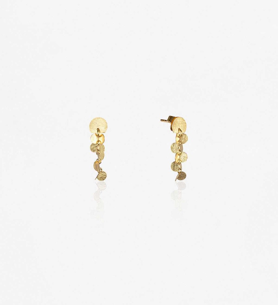 Clearance Pendientes Oro Papallones 30Mm