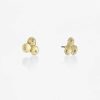 Best Pendientes Oro Fl Con Diamantes 0,15Ct