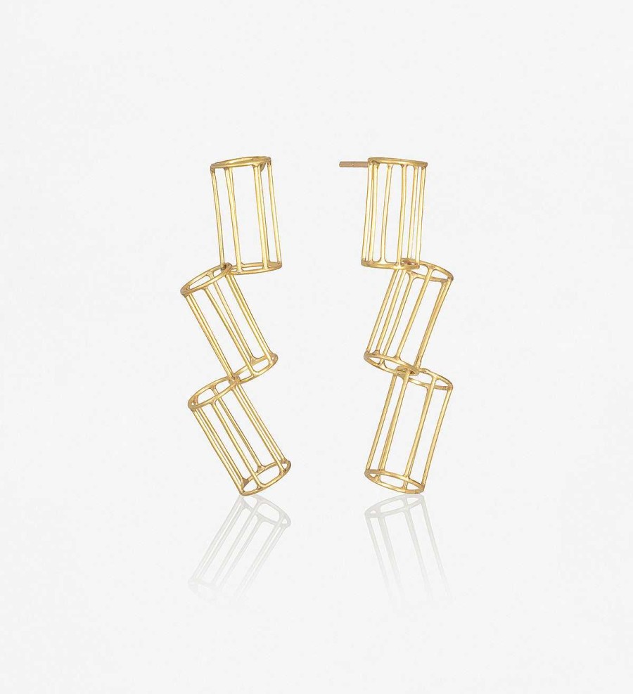 Clearance Pendientes Oro Espais 3 Piezas