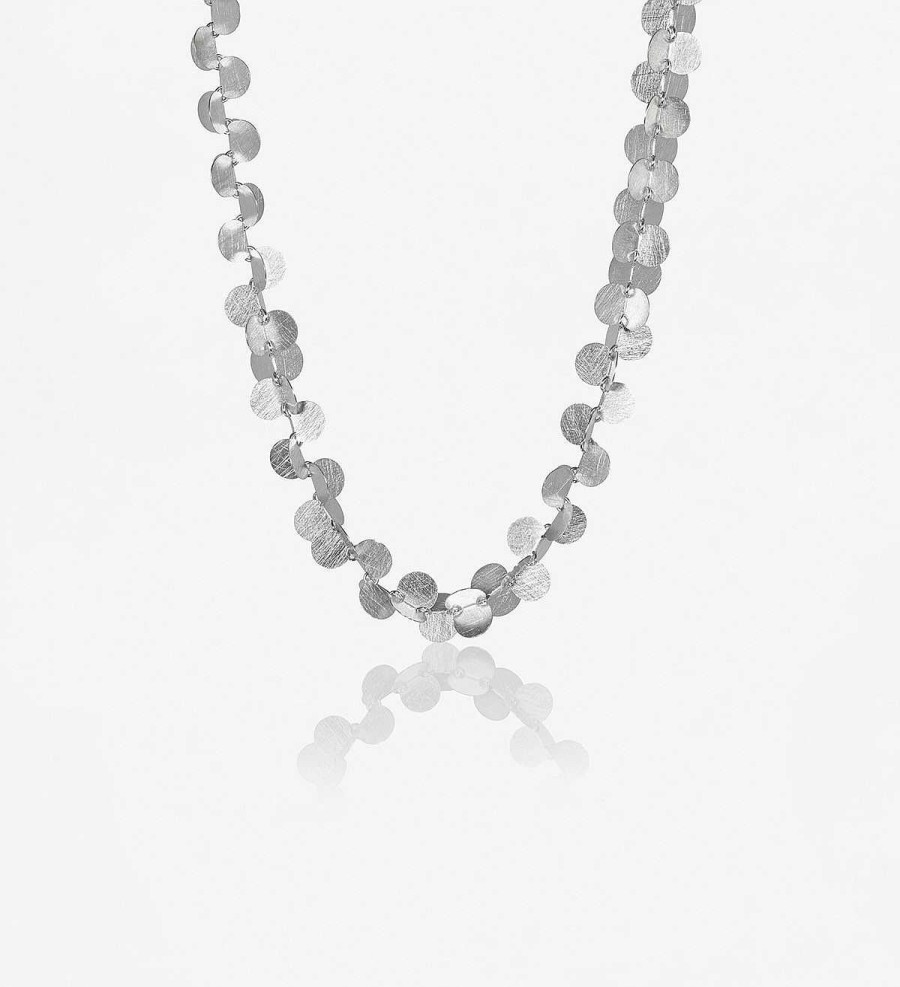 Online Collar Plata Papallones 45Cm