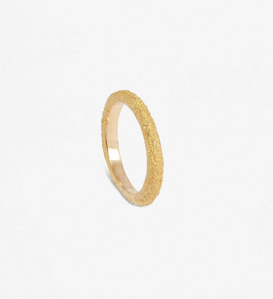 New Anillo Oro Amarillo Nius 2Mm Hombre