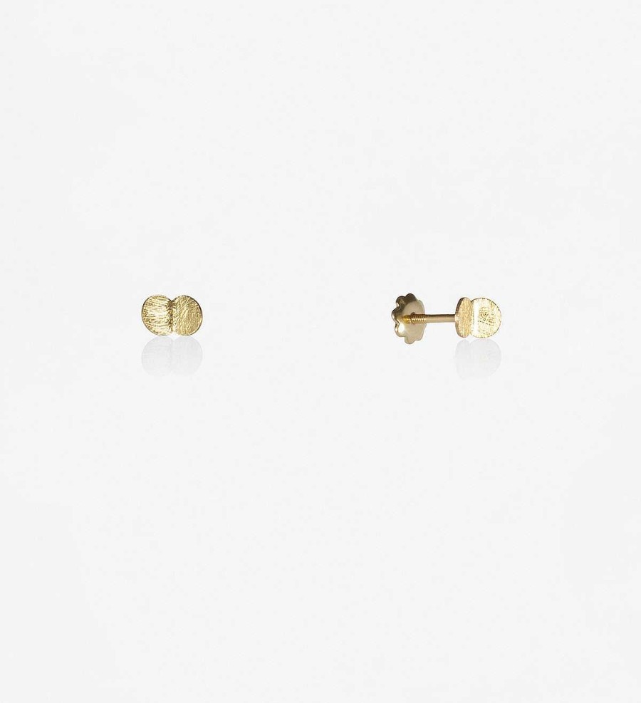 New Pendientes Oro Papallones 7Mm